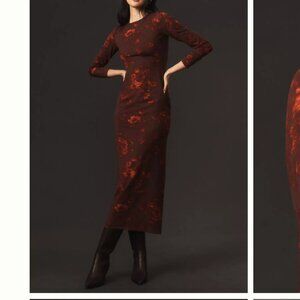 Reformation Tommie Knit Dress- Sanguine Small